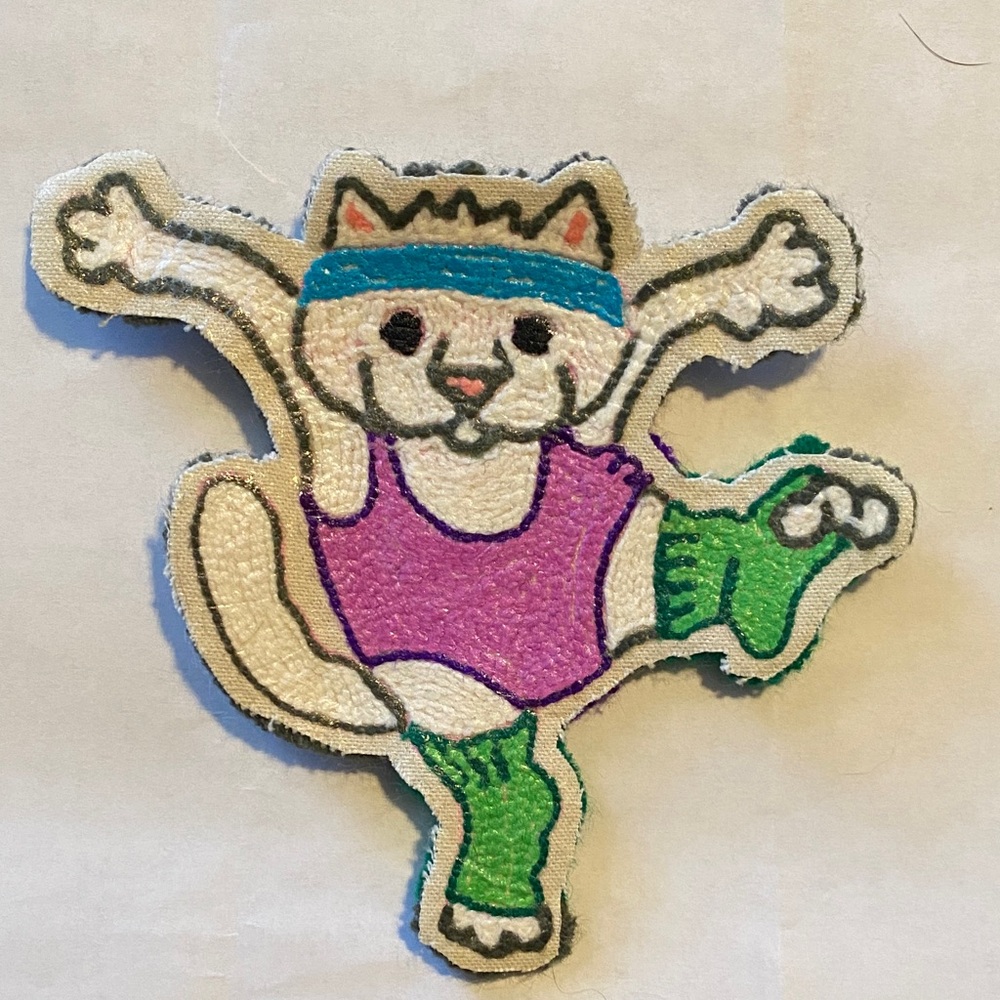 Vintage Cute Cat Patches iron on set of 4 - Picture 9 of 10